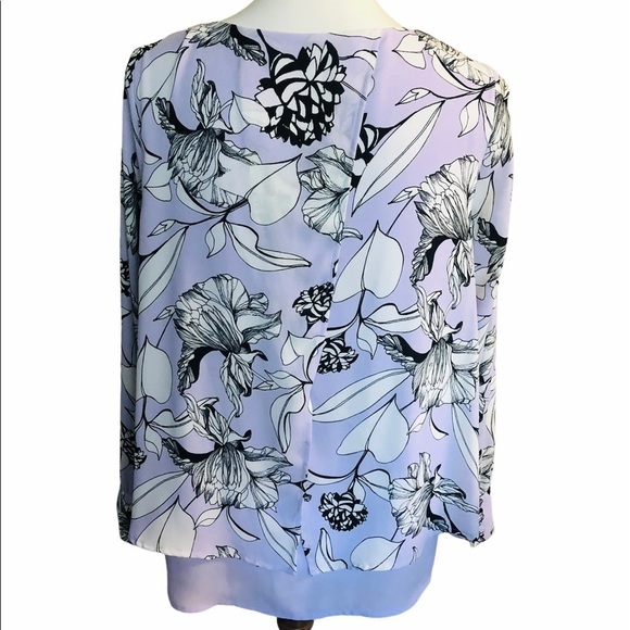 Pastel Layered Dress Blouse Top - Picture 4 of 10